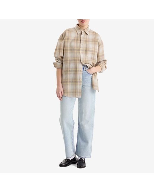 Levi's Blue Ribcage High Rise Straight Leg Jeans