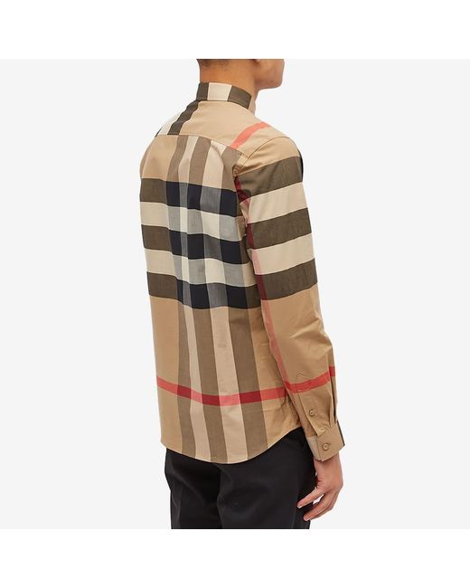 Burberry Multicolor Somerton Oversize Check Shirt for men