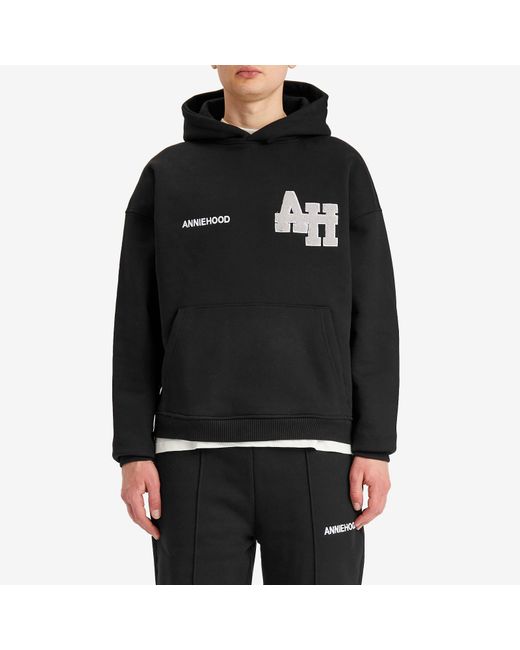 Annie Hood Black College Hoodie for men