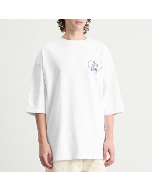 Willy Chavarria White Sad Papi Tee for men