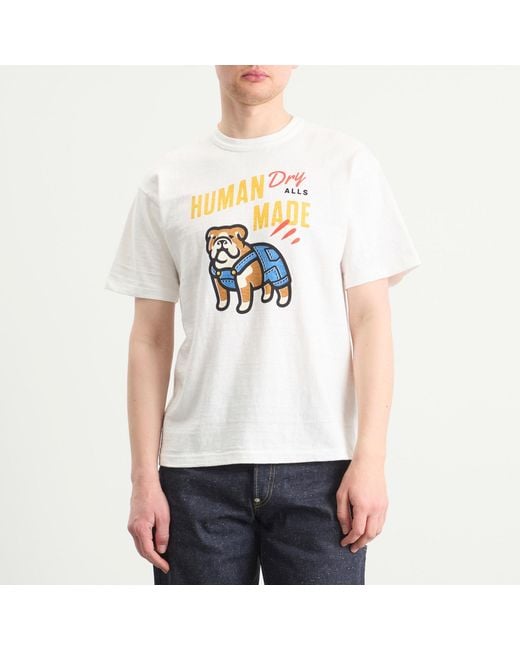 Human Made White Dog Overalls T-Shirt for men