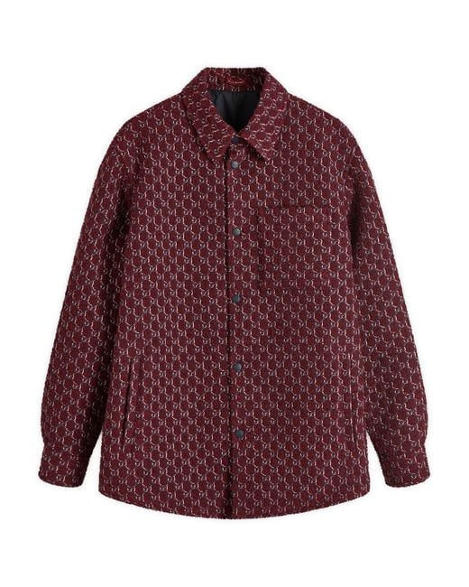 Gucci Purple Gg Shadow Boucle Jacket for men