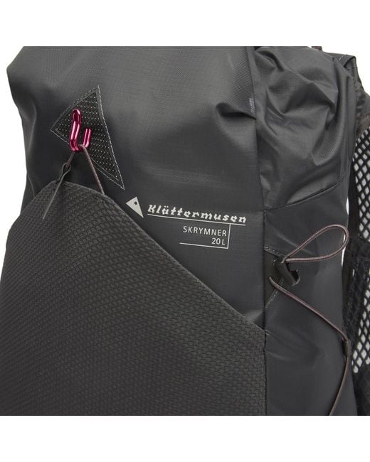Klattermusen Black Skrymner Backpack 20L for men
