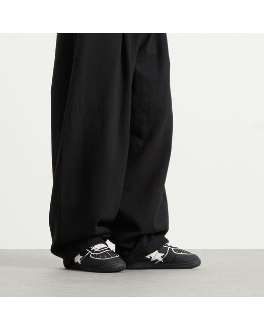 A Bathing Ape Black X Subu Puffer Sandals for men