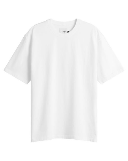 Drake's White 6 Tile Back Print Hiking T-Shirt for men