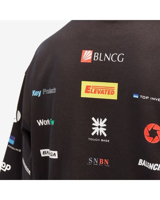 Balenciaga バレンシアガ / Business Tee Balenciaga Business T-Shirt in Black for Men | Lyst