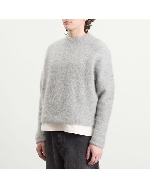 About Blank Gray Alpaca Crew for men