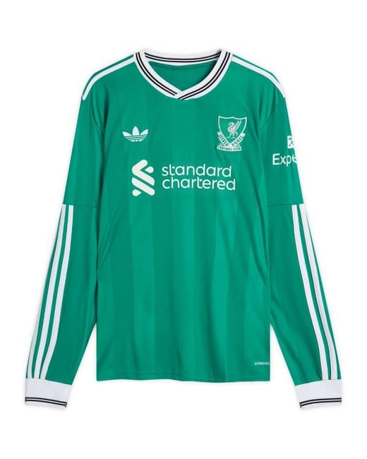 adidas Liverpool Fc 25/26 3Rd Jersey Longsleeve Top in Green