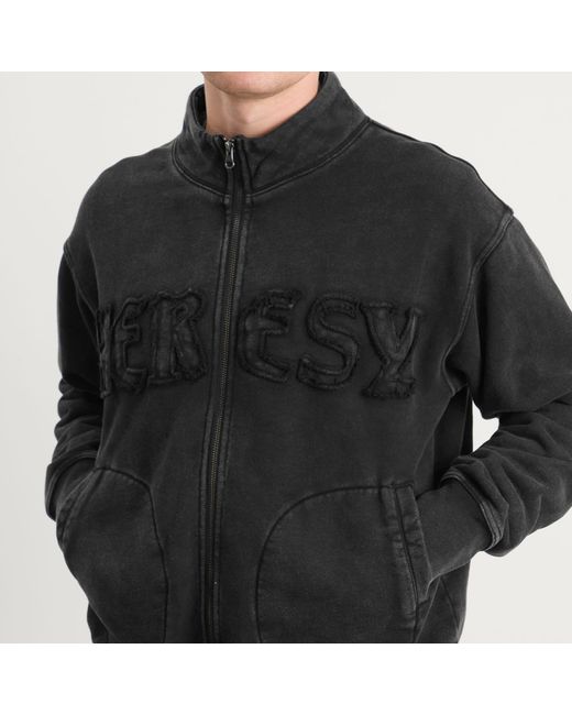 Heresy Black Dust Zip Sweatshirt for men