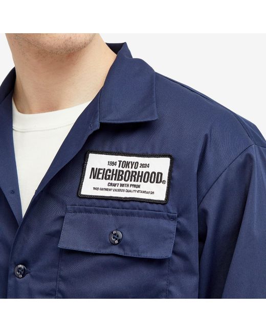 Neighborhood Blue Classic Work Shirt for men