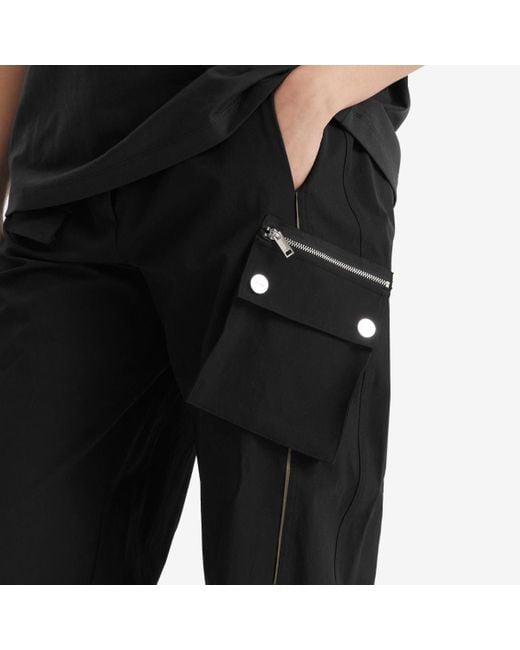 Ganni Gray Stretch Shell Elasticated Cargo Pants Presented By End