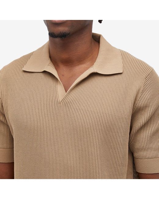 Dolce & Gabbana Brown Show Look Knit Polo Shirt for men