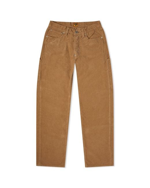 Human Made Brown Corduroy Work Pants for men