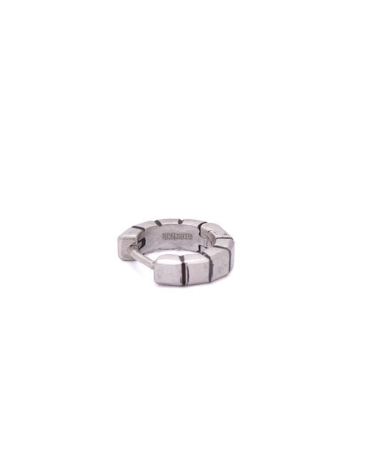 Serge Denimes Metallic Box Earring for men