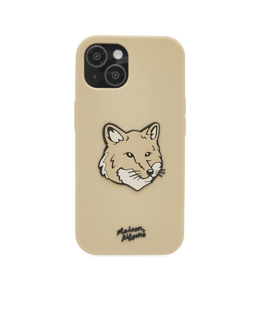 Maison Kitsuné Natural Bold Fox Head Iphone Case for men
