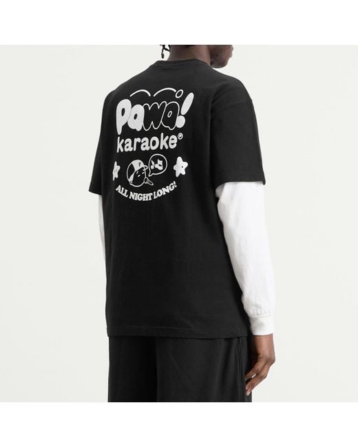 Pawa Speed Sports Black Karaoke T-Shirt for men
