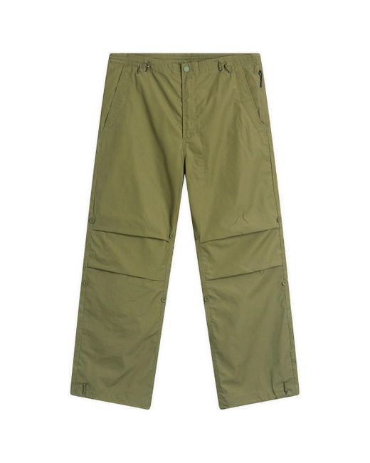 Maharishi Green Dragon Crane Embroidered Loose Snopants for men