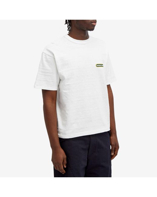 Human Made White Bar Logo T-Shirt for men
