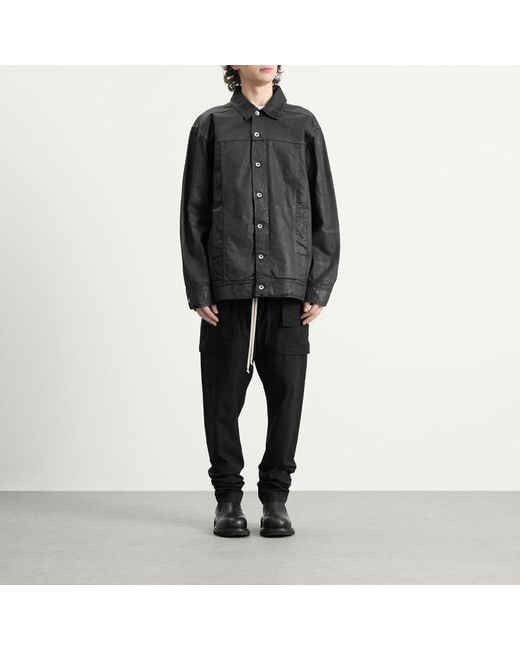 Rick Owens Black Creatch Cargo Drawstring for men