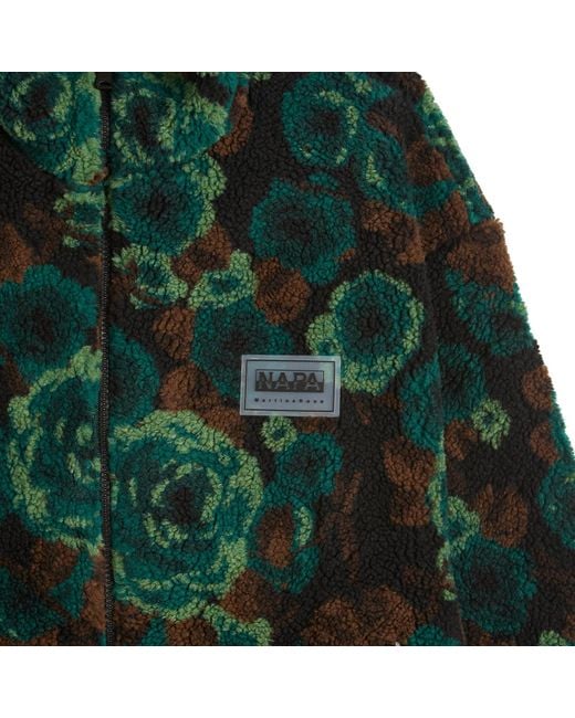 Napapijri Green X Martine Rose Jacquard Fleece Jacket for men