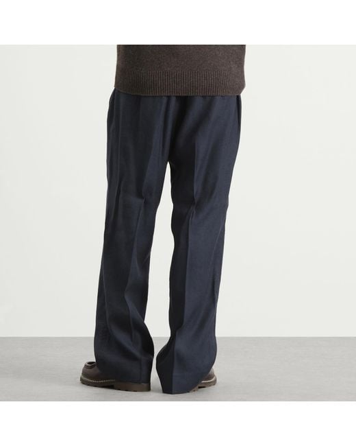 NN07 Blue Kay Pleated Trousers for men