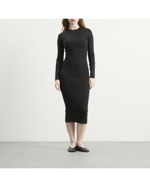 Fear Of God Black Fitted Long Sleeve Dress