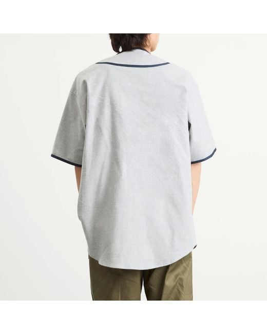(w)taps Blue Baseball Shirt for men