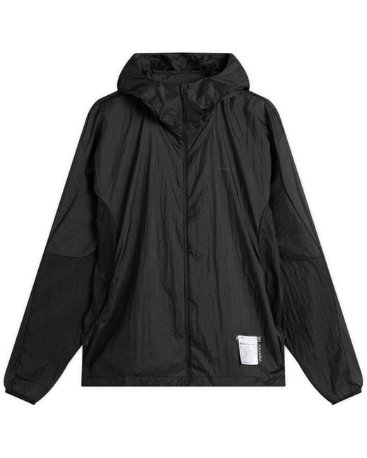 Satisfy Black Pertex Diamond Windbreaker for men