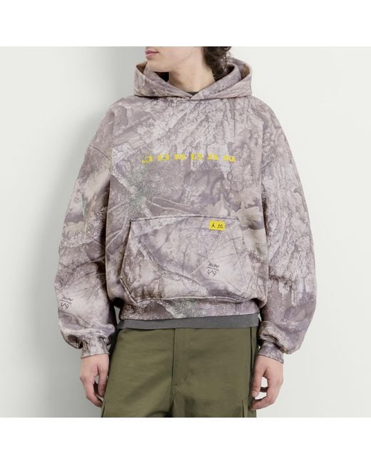 Nike Gray Brooklyn Camo Fleece Hoodie for men