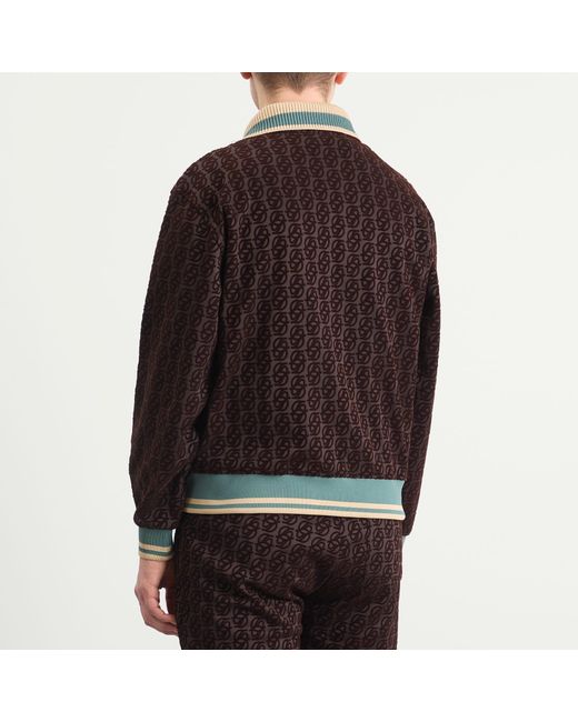 Drole de Monsieur Brown Drole De Monsieur Monogram Tracksuit Jacket for men