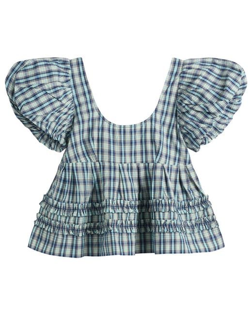 Damson Madder Blue Summer Joy Blouse