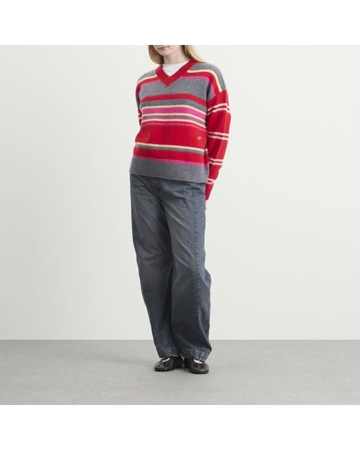 Damson Madder Red Rene V Jumper