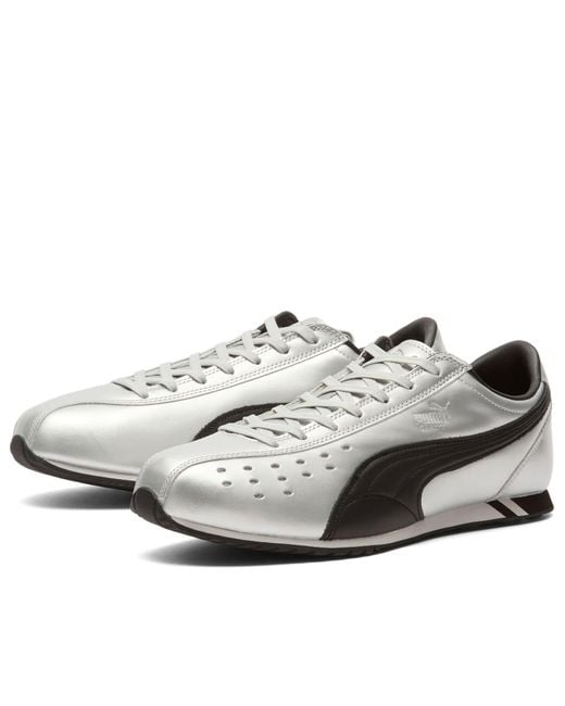 PUMA White Sprint Metallic Sneaker