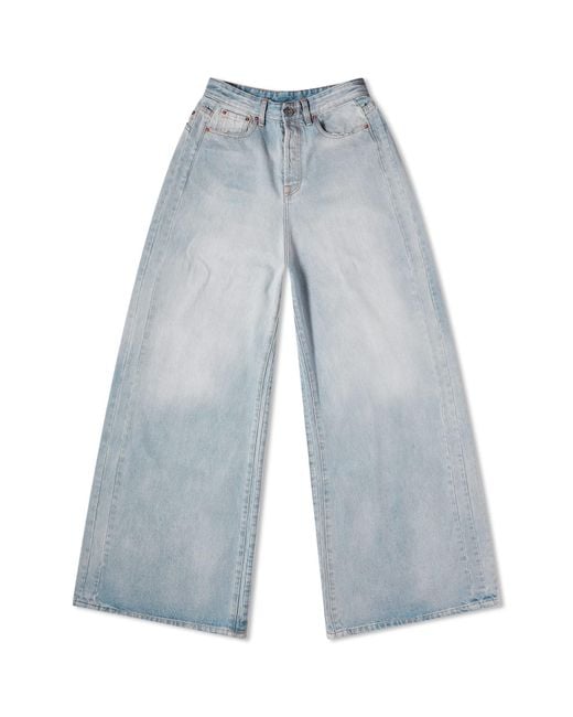 Vetements Blue Destroyed Jeans