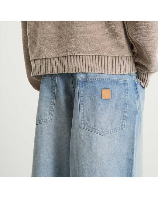 Beams Plus Blue Balloon Wide Denim Jeans for men