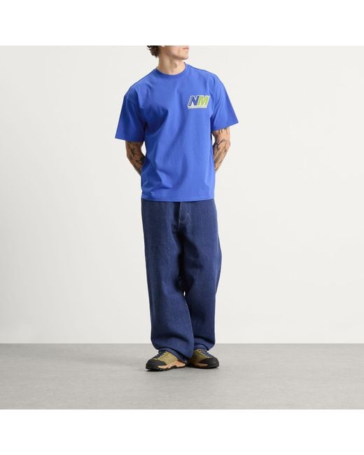 Napapijri Blue X Martine Rose Logo T-Shirt for men