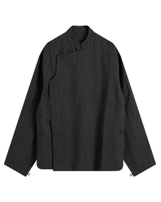 Maharishi Black Monk Slub Shirt for men