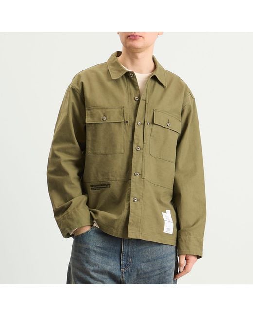 Neighborhood Green Fatigue Shirt for men