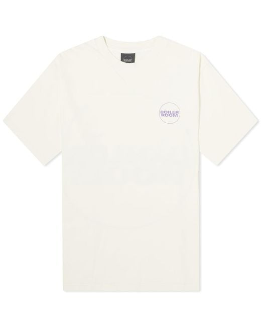 BOILER ROOM White Core Logo T-Shirt for men