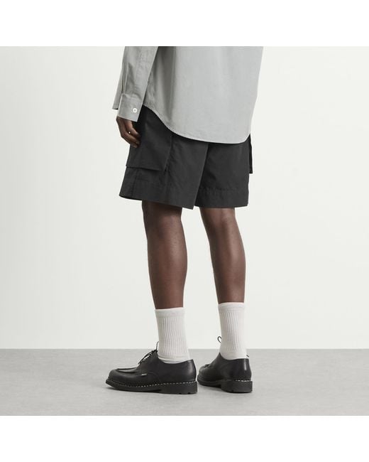 MHL by Margaret Howell Black Cargo Pocket Shorts for men