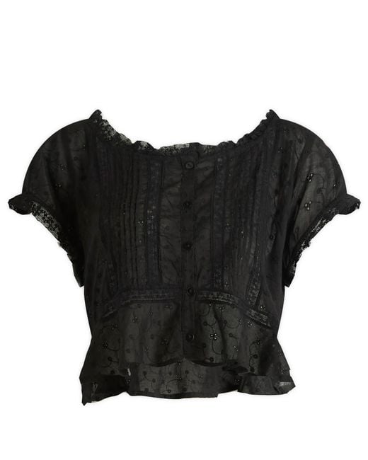 Rixo Black Sandi Top