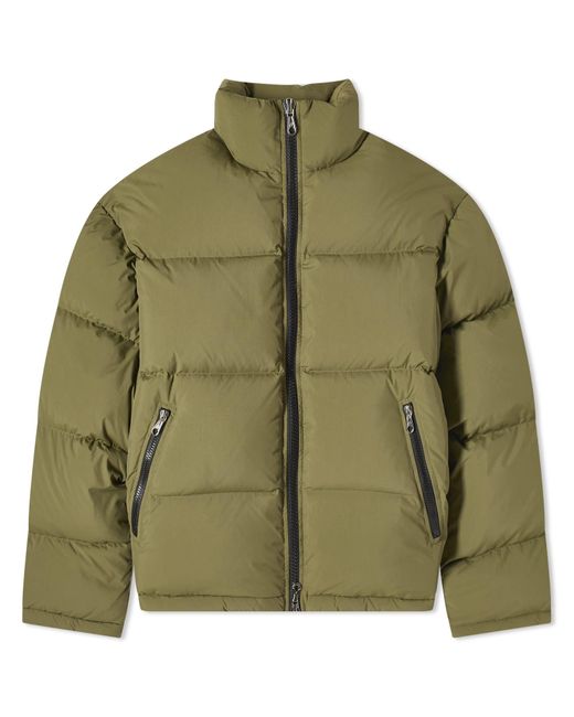 Cole Buxton Green Insulated Cropped Puffer Jacket for men