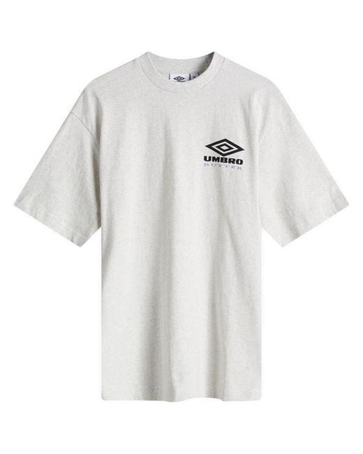 Butter Goods White X Umbro Lines T-Shirt for men