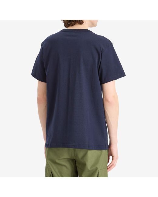 Randy's Garments Blue Logo Pocket T-Shirt for men