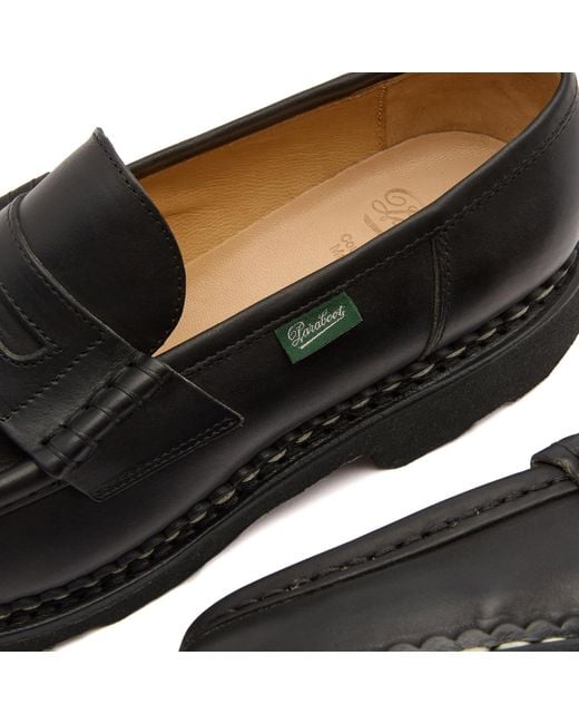 Paraboot Black Orsay Penny Loafer