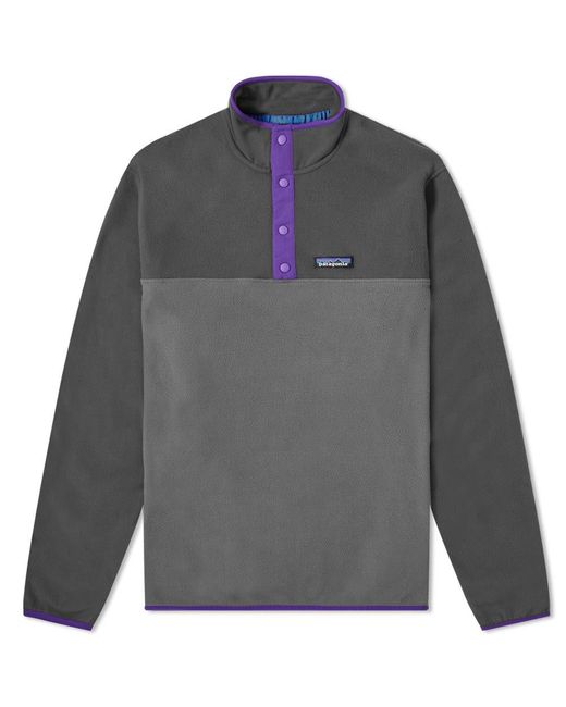 Patagonia Gray Micro D Snap-t Fleece Pullover for men