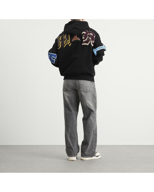 Amiri Black Sweatshirt With Patches for men