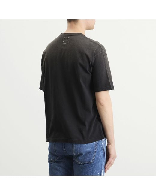 Visvim Black Jumbo T-Shirt Dmgd for men