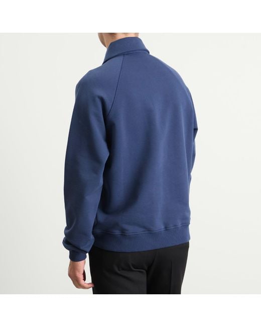 Casablanca Blue Loopback Collar Sweatshirt for men