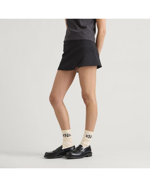 END. Black Compact Skort
